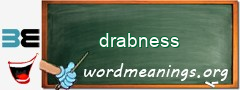 WordMeaning blackboard for drabness